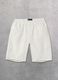 100% Linen Shorts White_0