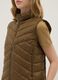 Gilet imbottito marrone regular fit con zip_3