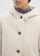 White regular fit viscose blend coat_3