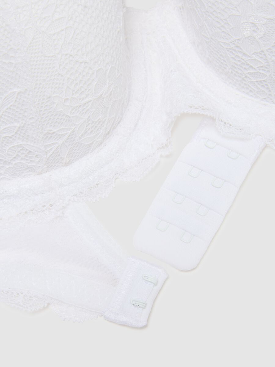 White Padded Balconette Bra_5