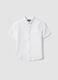 Boys&rsquo; white linen-cotton blend shirt, regular fit_0