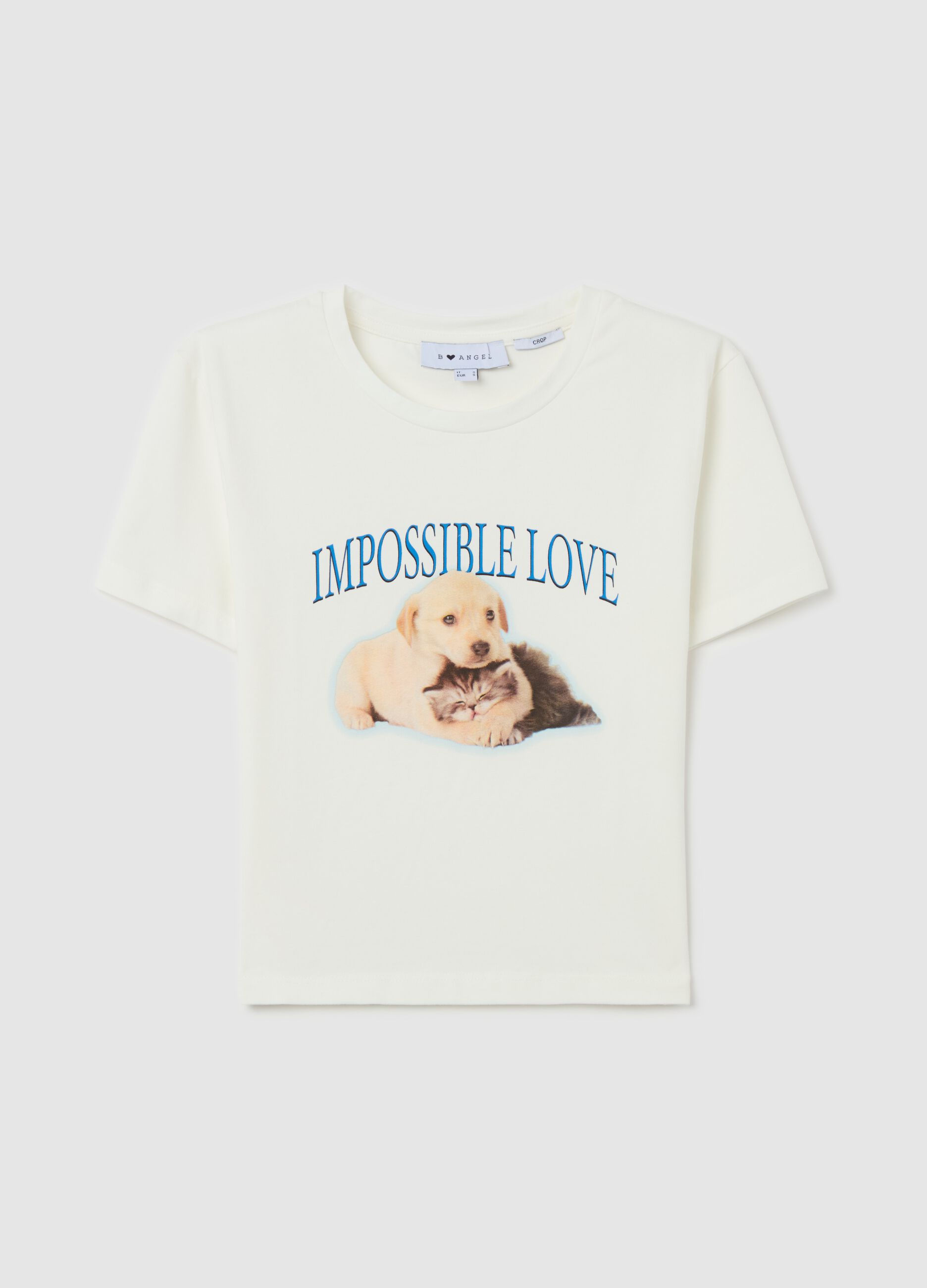 Stretch cotton T-shirt