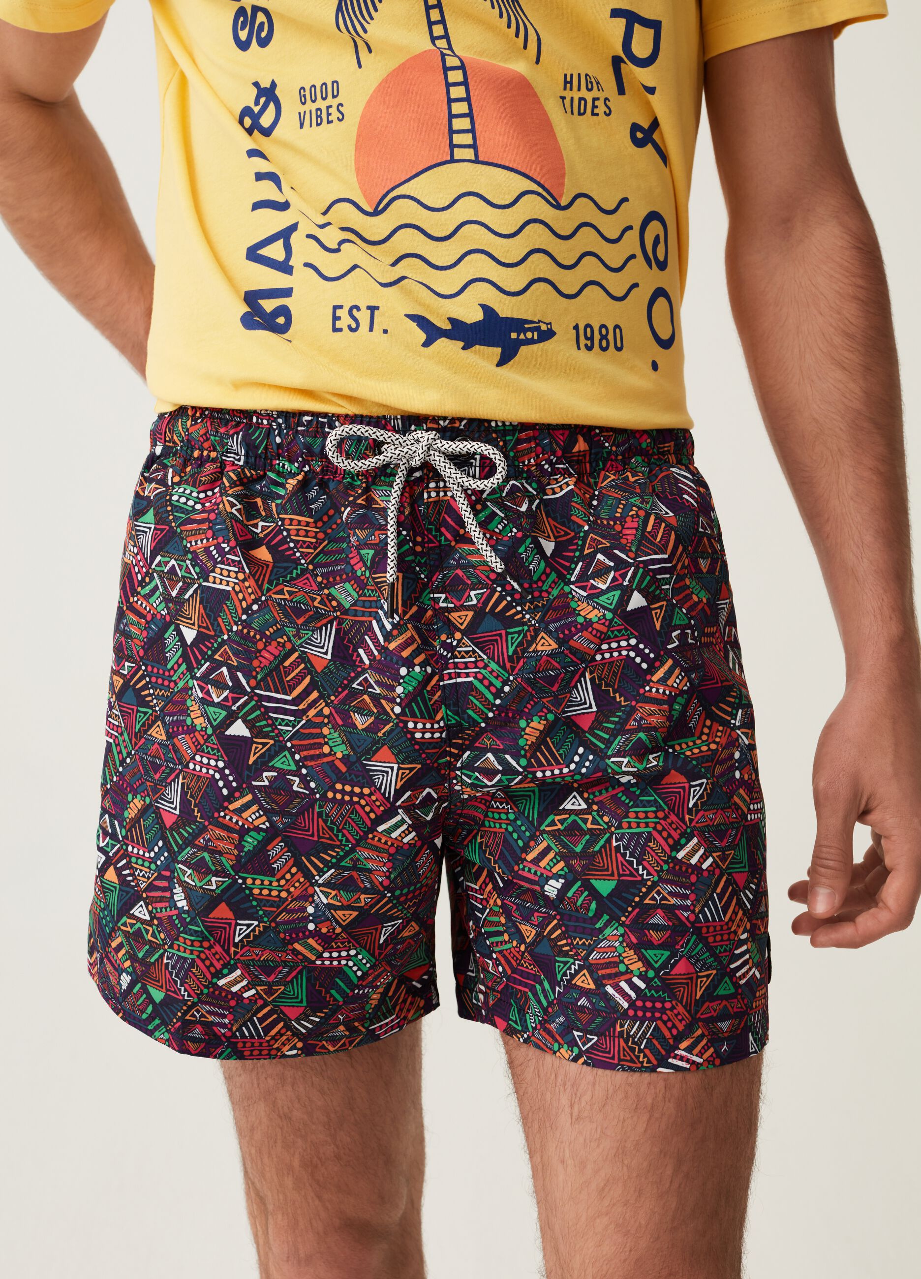 Costume boxer stampa tribale Maui and Sons_1
