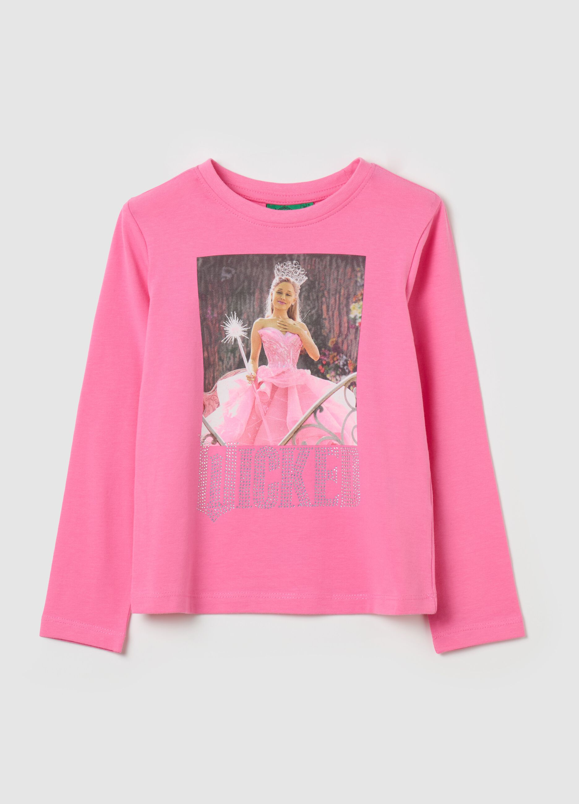 Long-sleeved T-shirt with Wicked print