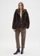 Soft Brown Coat with Hood Regular Fit_0