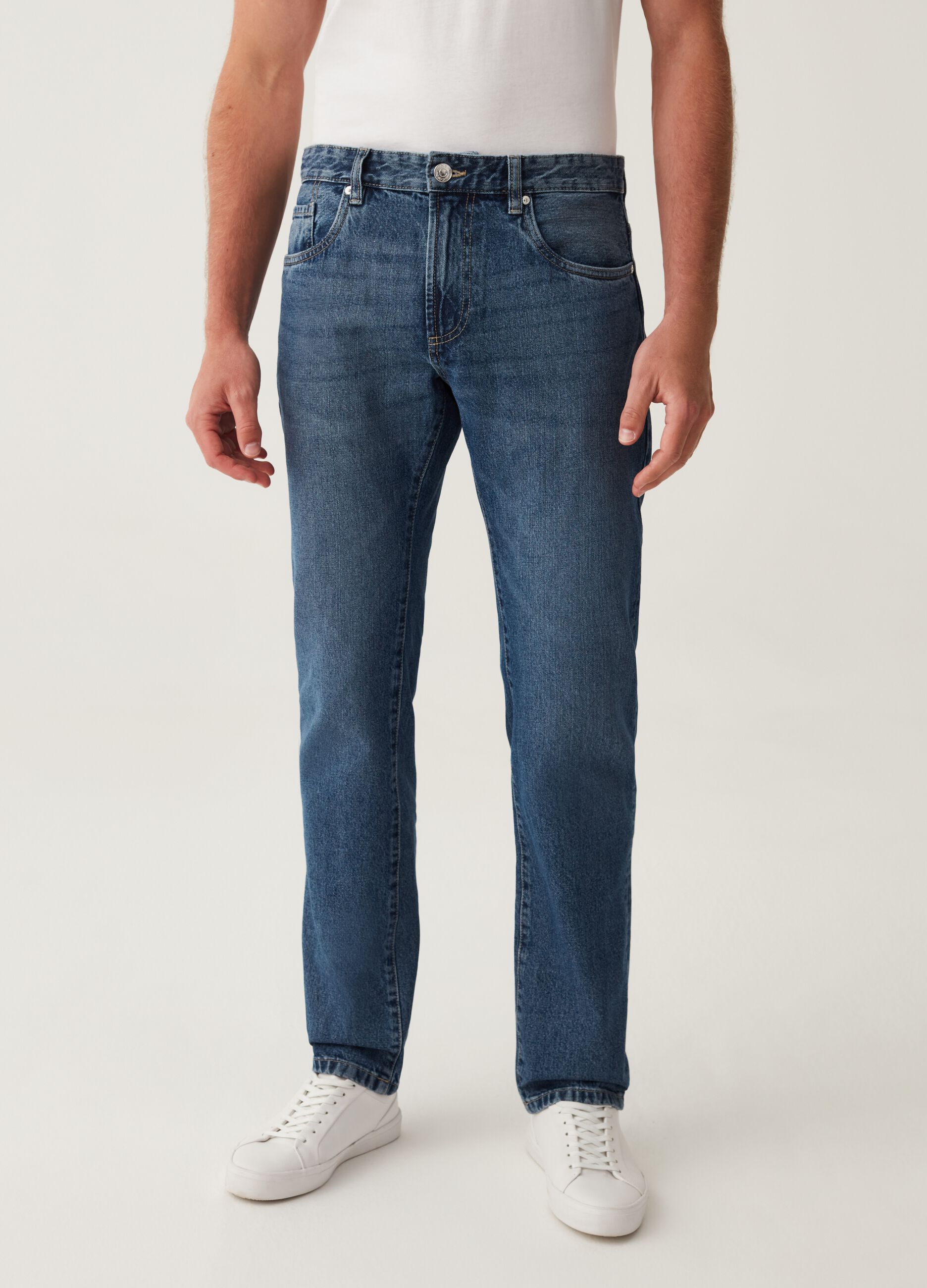 Jeans regular fit acid wash_1