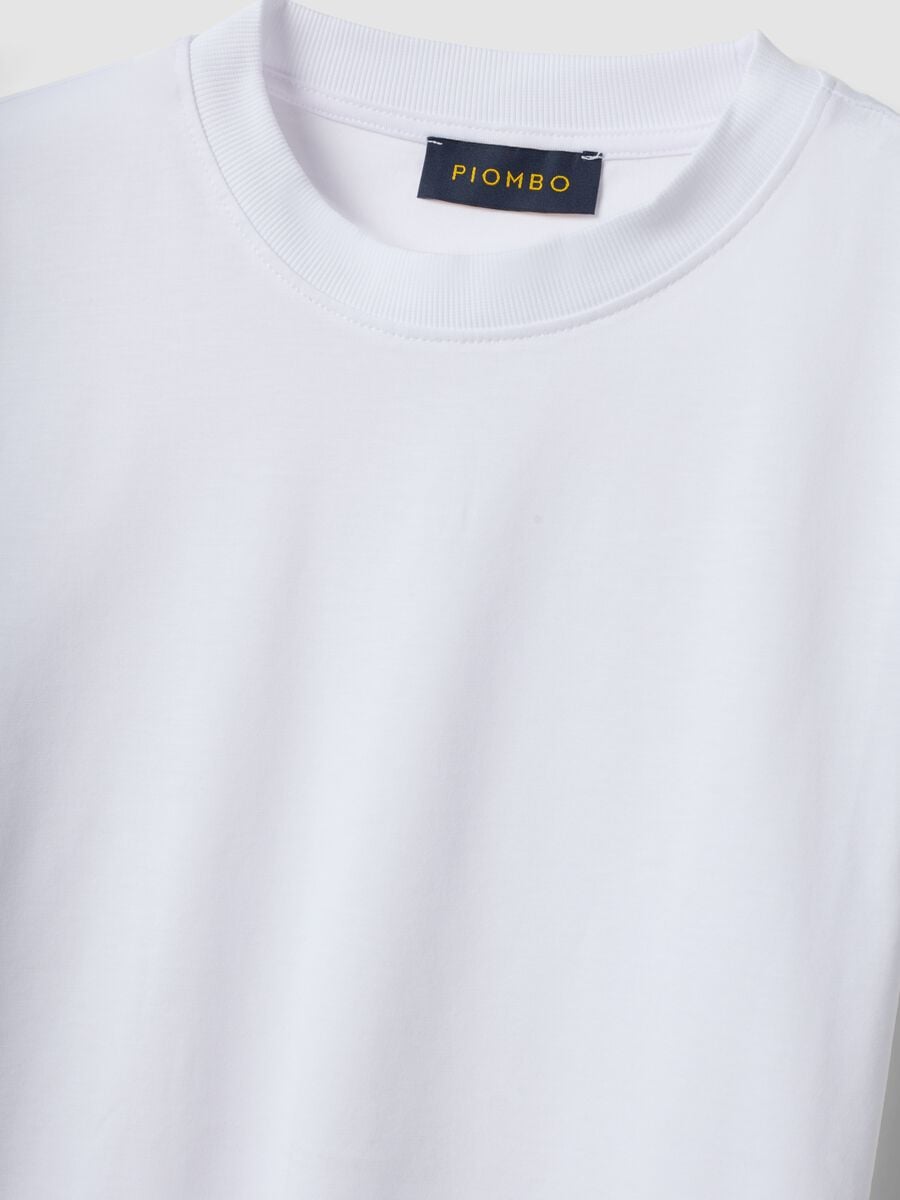 White short-sleeve regular-fit Supima cotton T-shirt_6