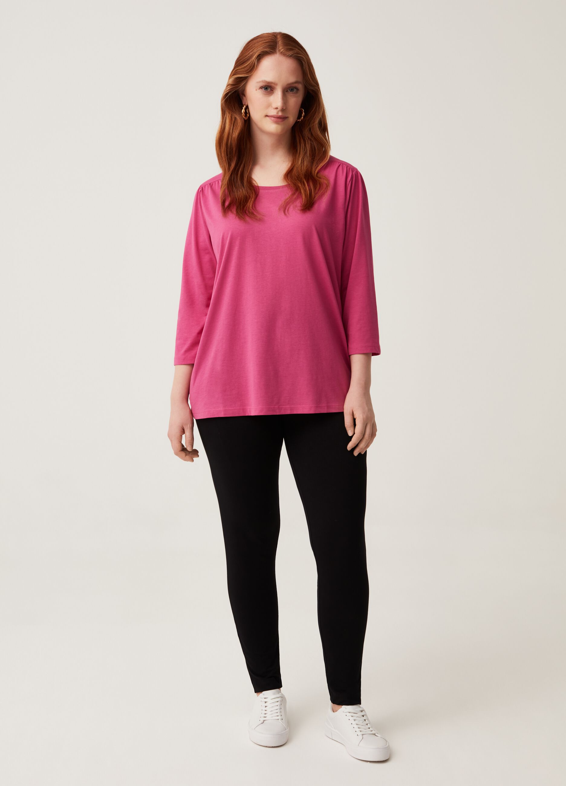 Leggings in cotone stretch Curvy MYA_0