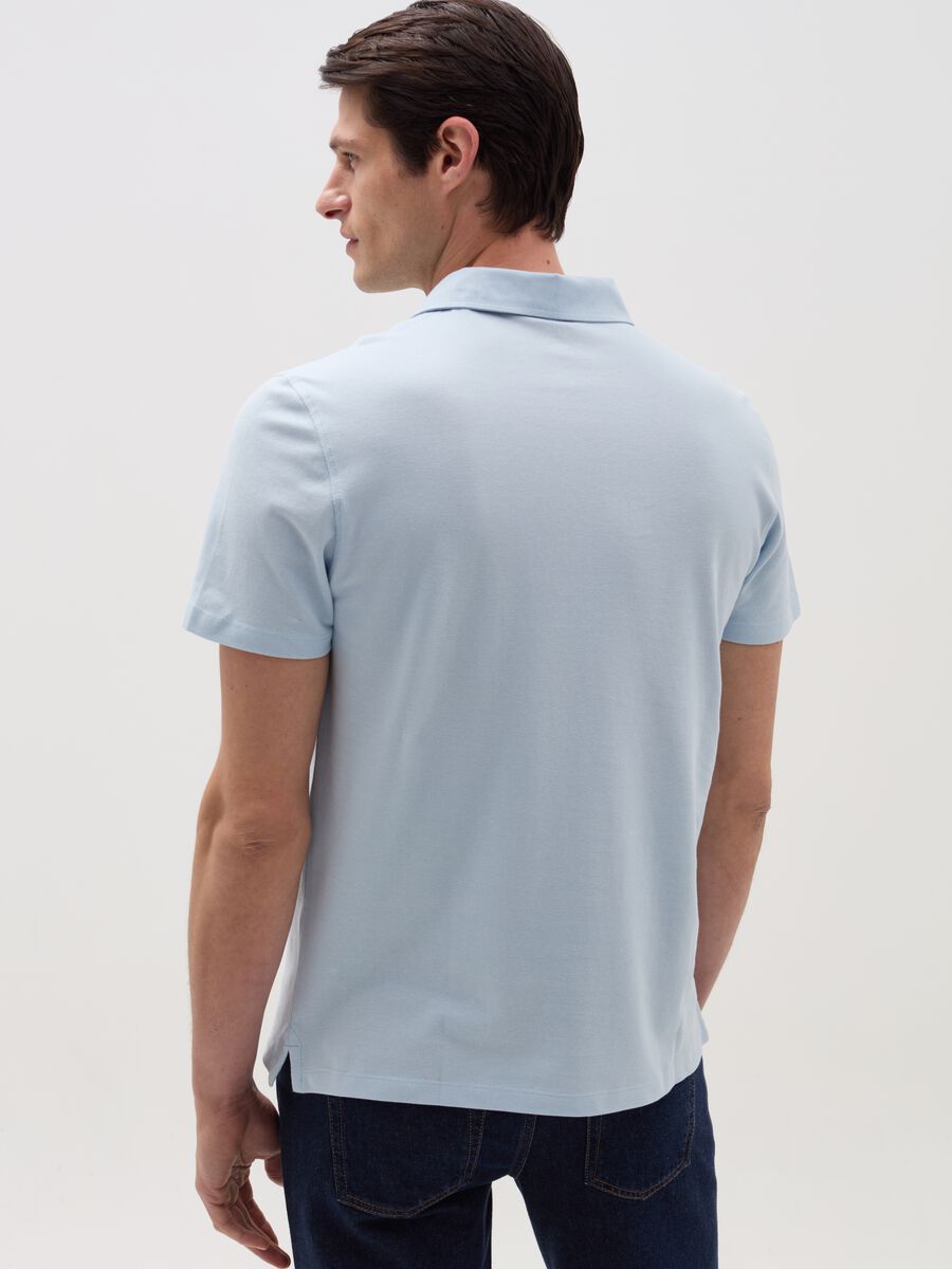 Solid colour piquet polo shirt_2