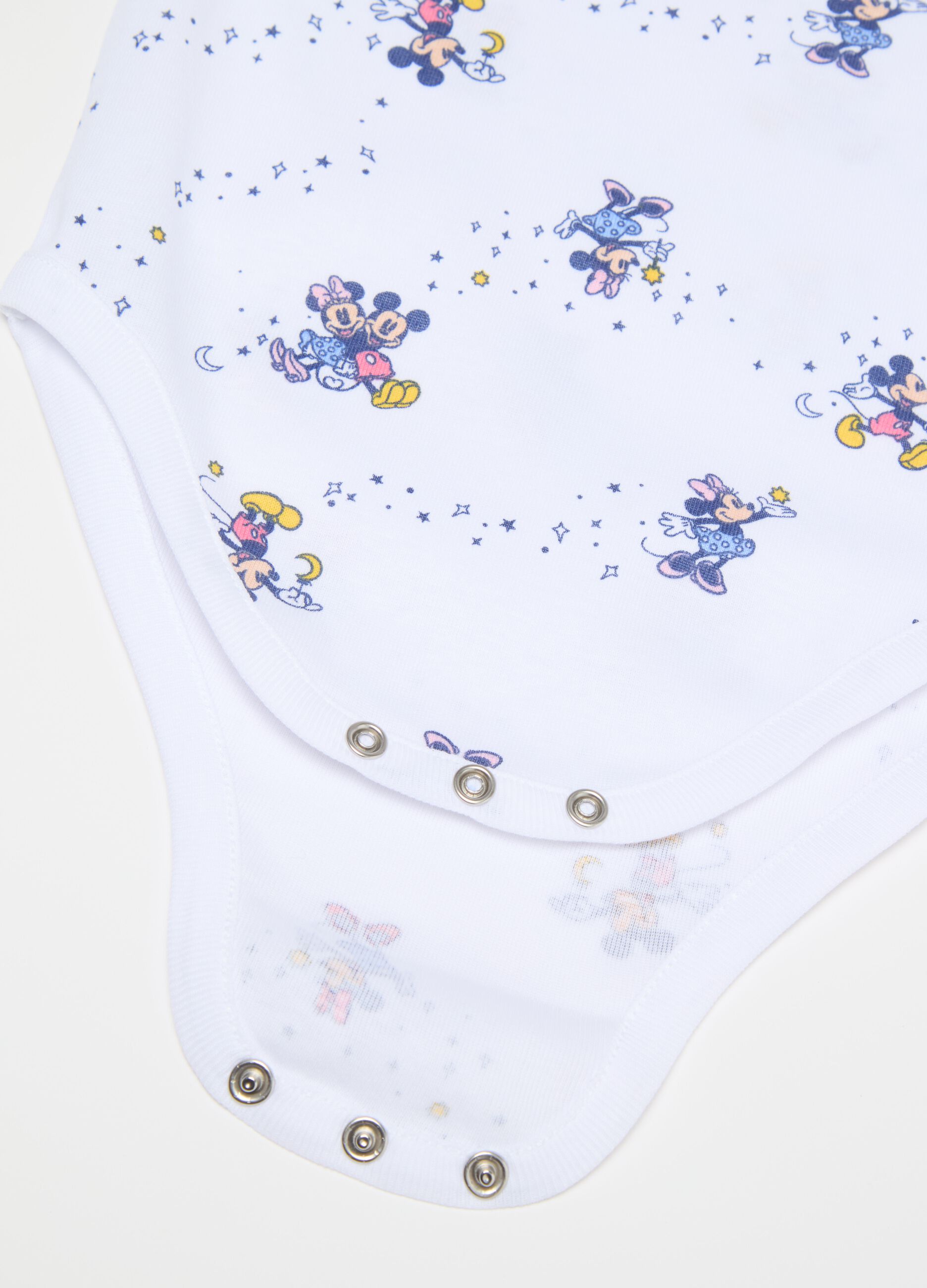 Two-pack bodysuits with bow and Minnie and Mickey Mouse print