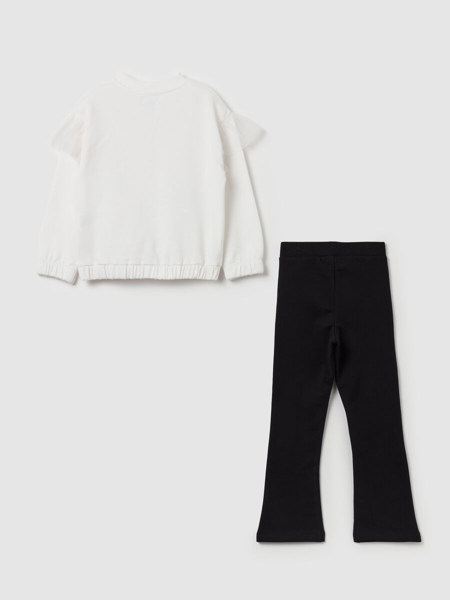 Jogging set with flounce and Elsa print_1