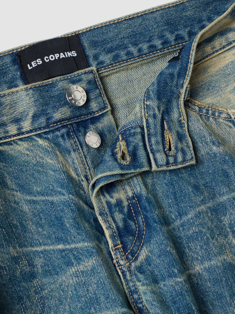 Light blue pure cotton loose-fit jeans_2