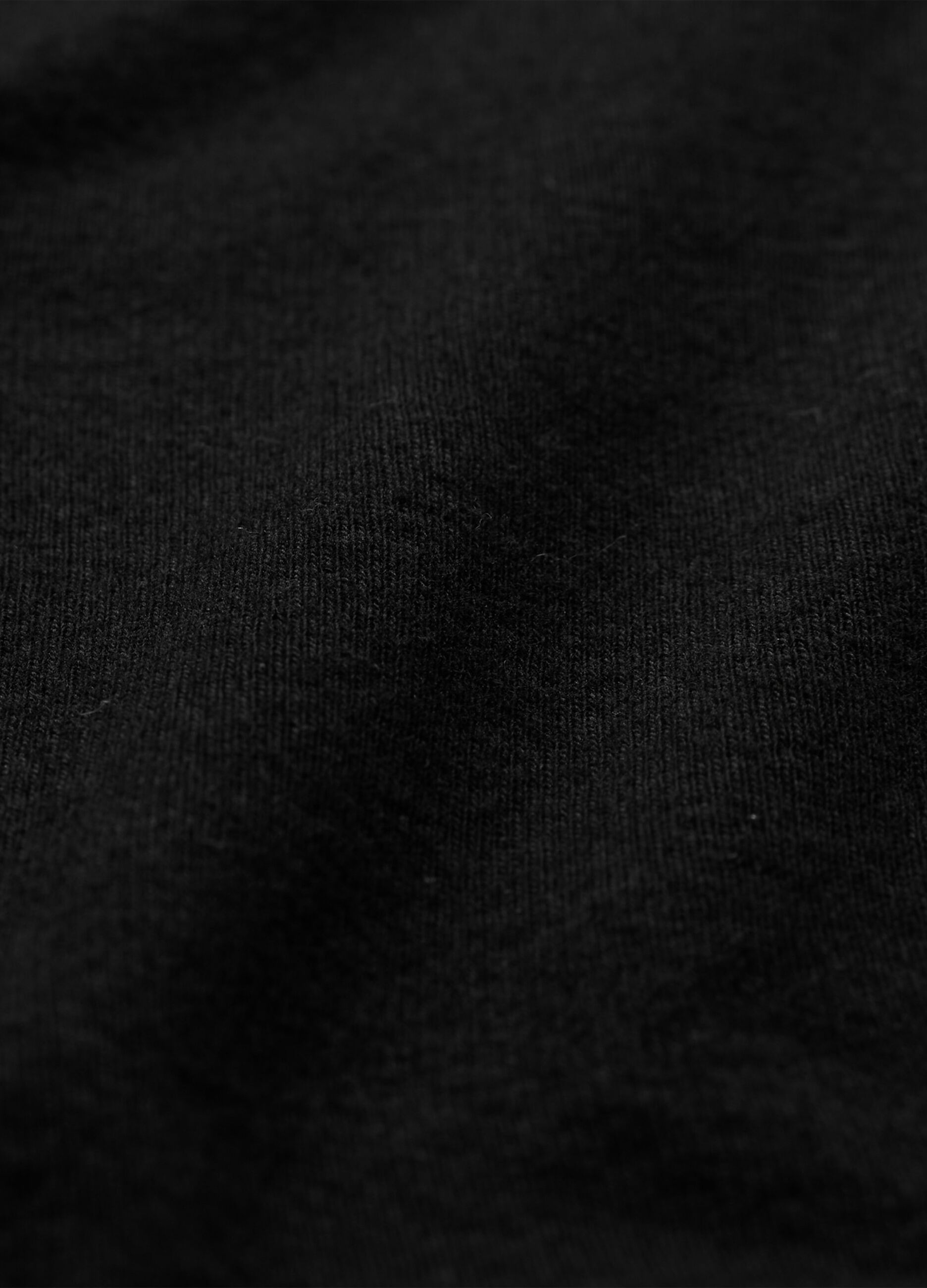 Long-sleeved T-shirt with mock neck