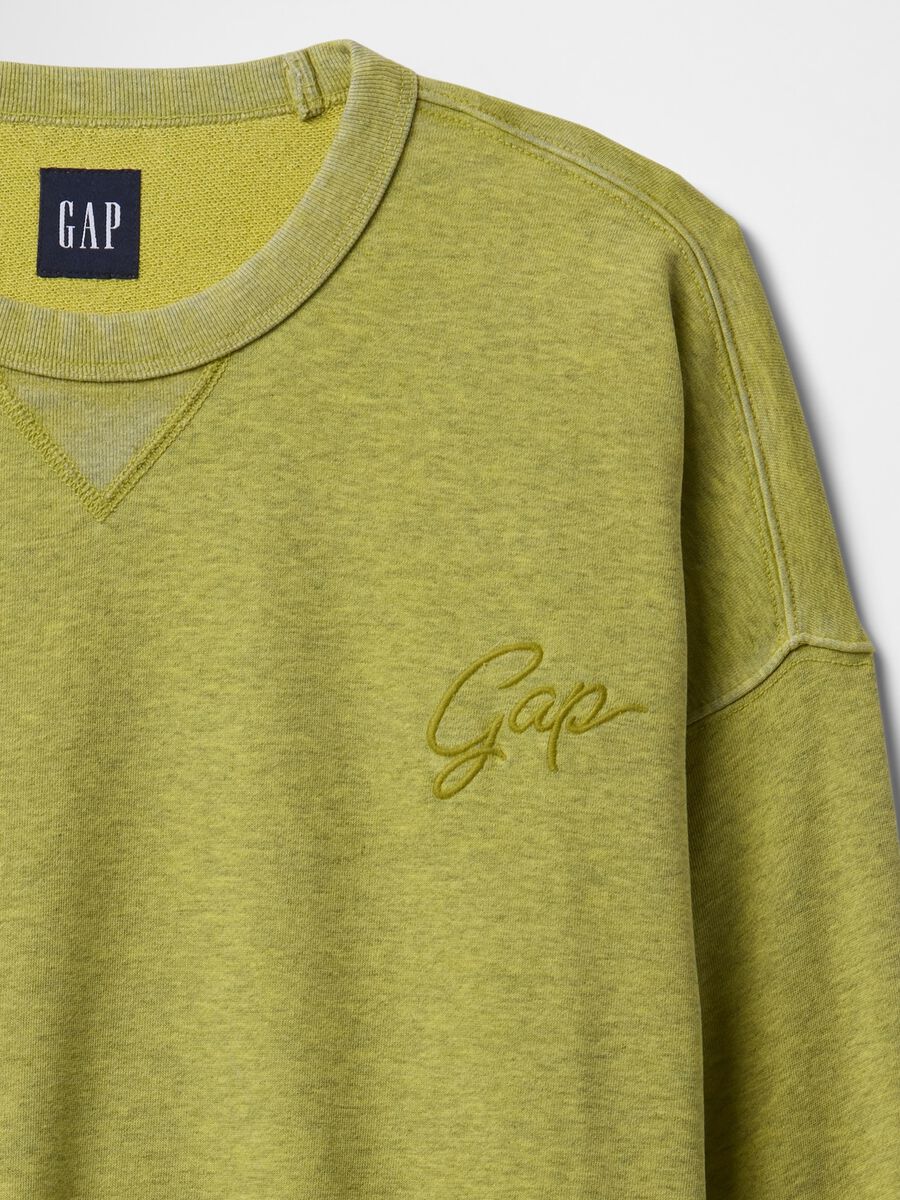 Green Sweatshirt with Embroidered Logo_5