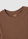 Slim fit brown stretch cotton t-shirt_5