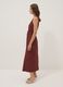 Red polka-dot pure viscose midi dress_1