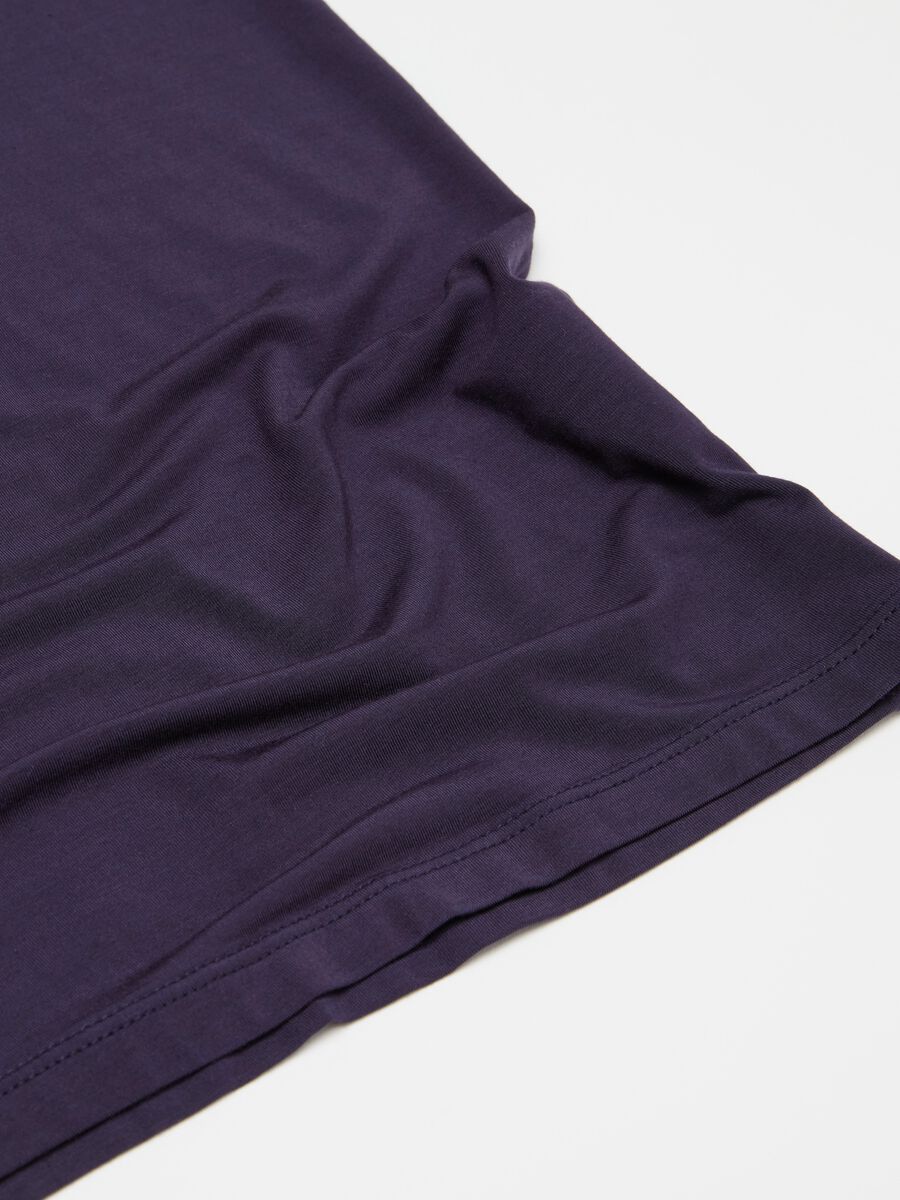 Stretch modal undershirt with round neck_5