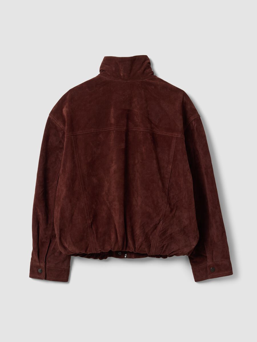Giacca rossa in vera pelle regular fit_6