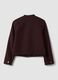 Burgundy purple regular-fit jacket with zip_6