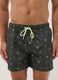 Costume boxer verde con stampa palme_1