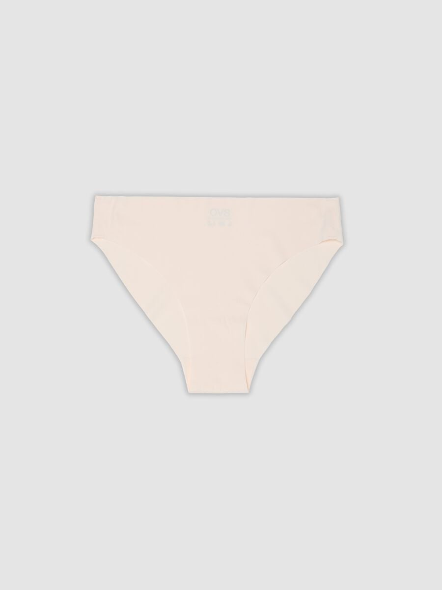 Slip rosa in tessuto elasticizzato a vita regular_4