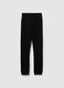 Children's Black Cotton Blend Jogger Trousers Regular Fit Chicago Bulls_4