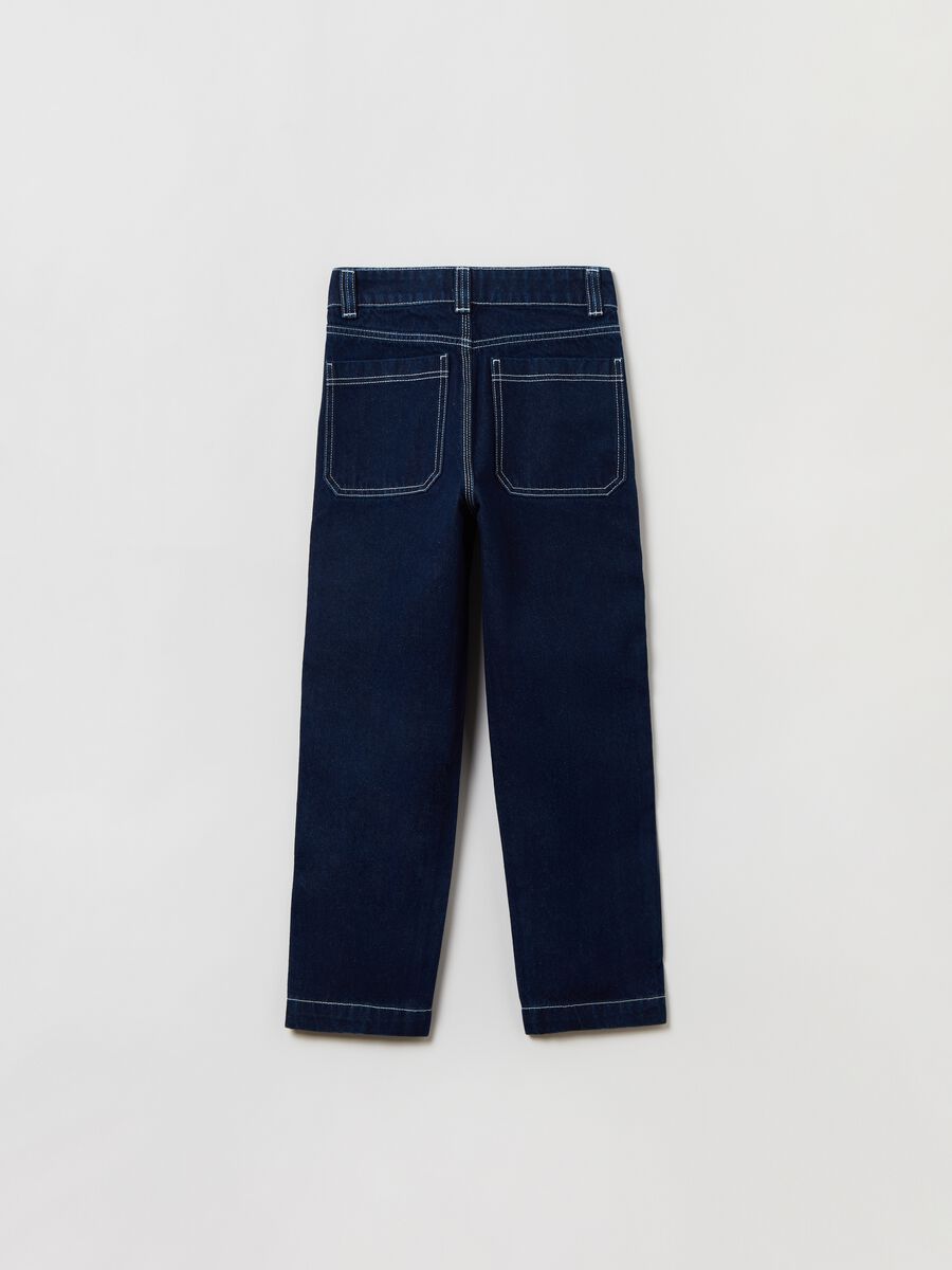 Jeans straight fit cinque tasche_1