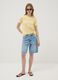 Yellow organic cotton short-sleeve T-shirt_1