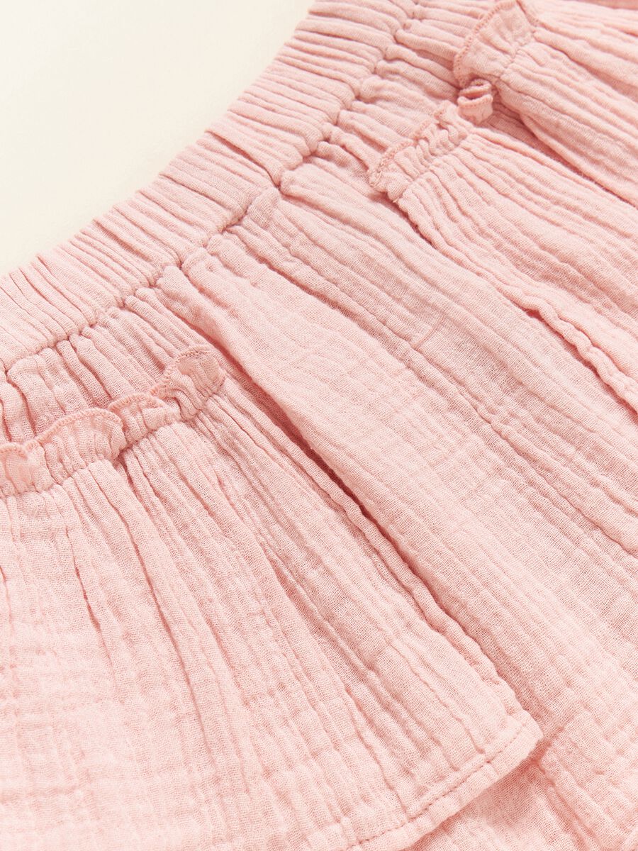 IANA shorts in layered gauze-style fabric_1