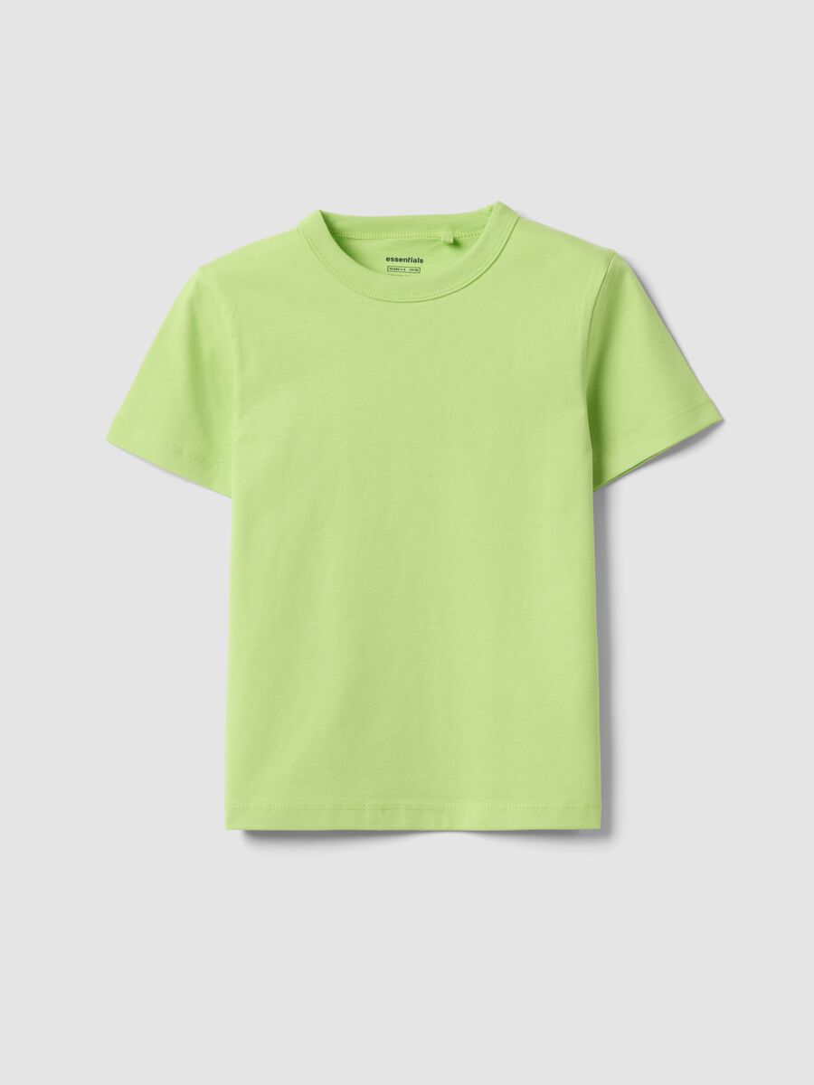 Kids&rsquo; green 100% cotton T-shirt, oversized fit_0