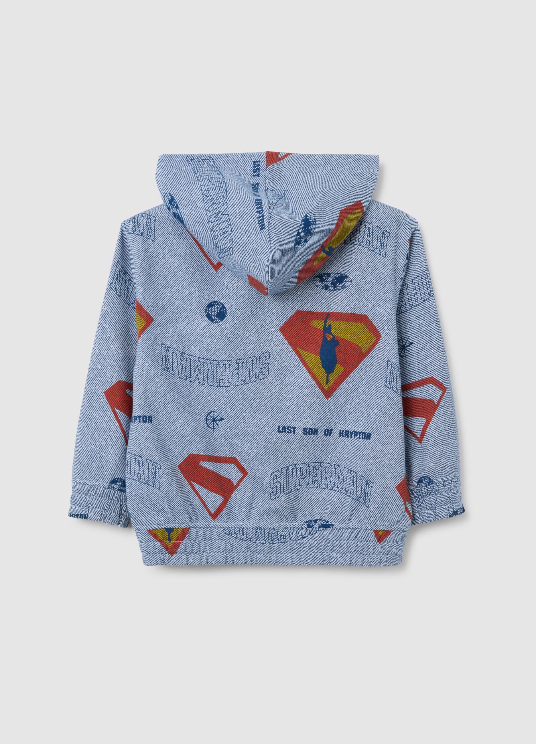 Children's sweatshirt in pure cotton denim