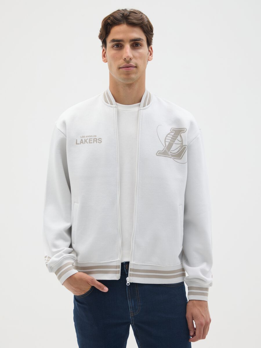Bomber in misto cotone multicolor Lakers_0