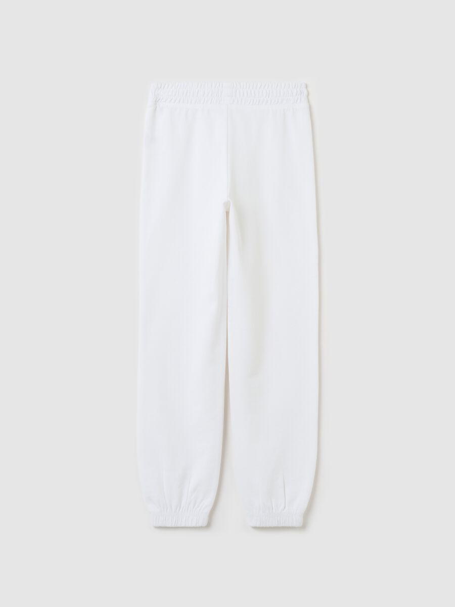 Joggers in cotone con profili elasticati_4