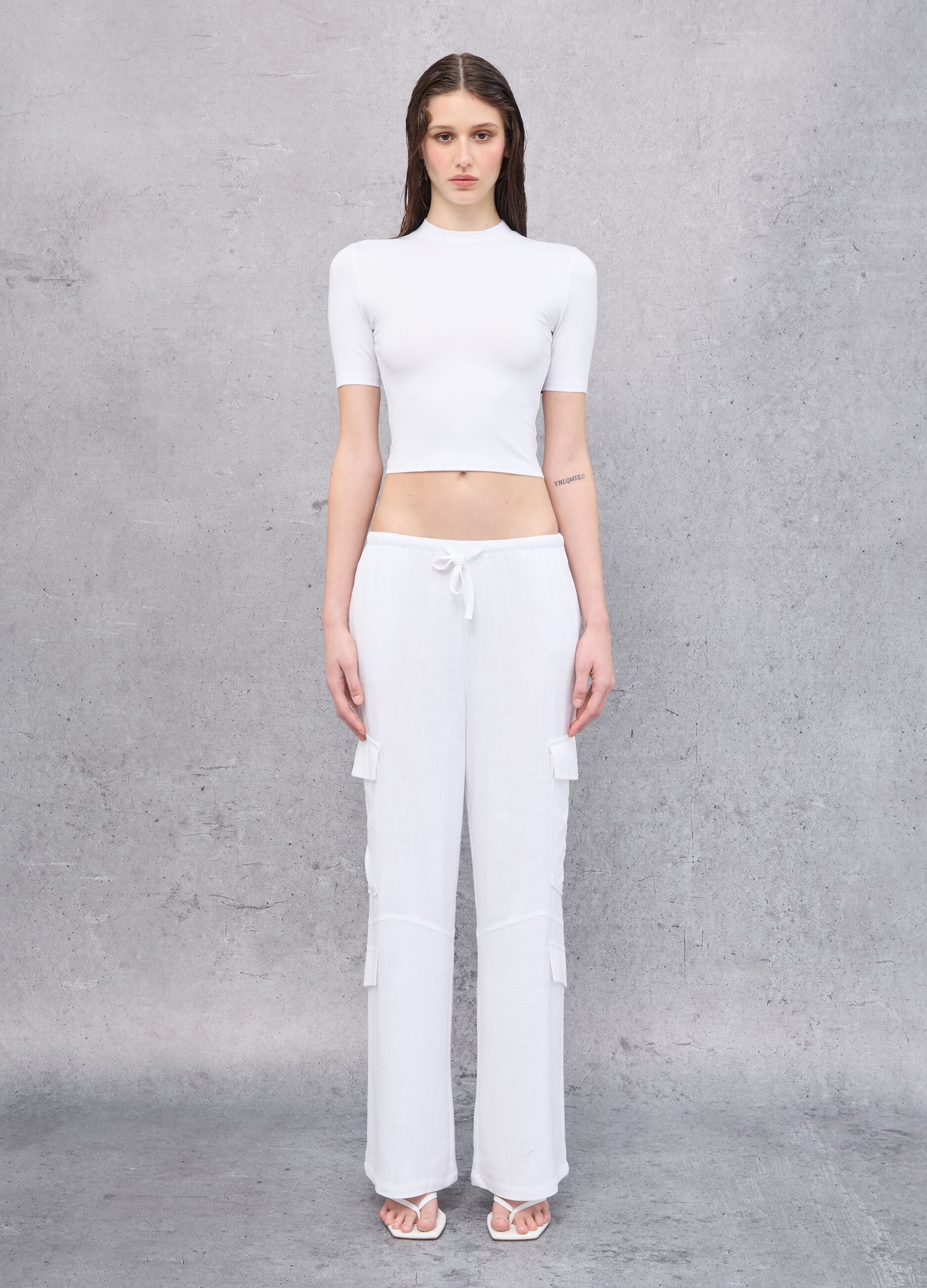 Mockneck T-shirt White