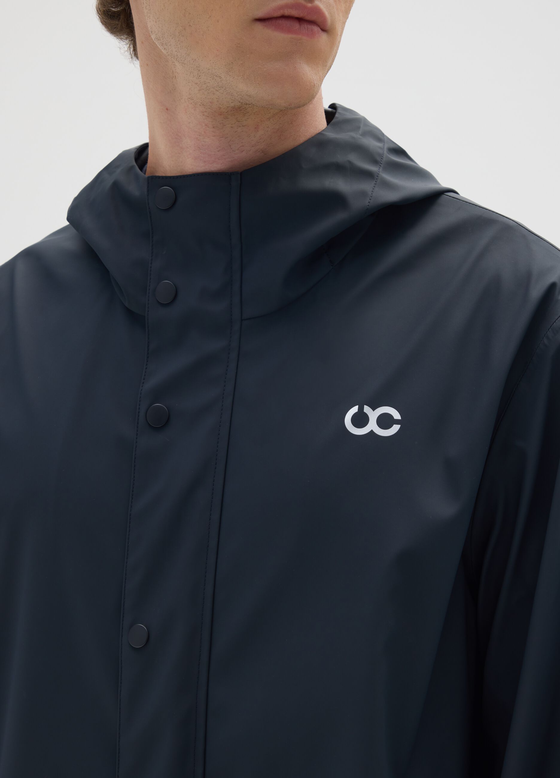 Blue Regular Fit Lightweight Waterproof Jacket