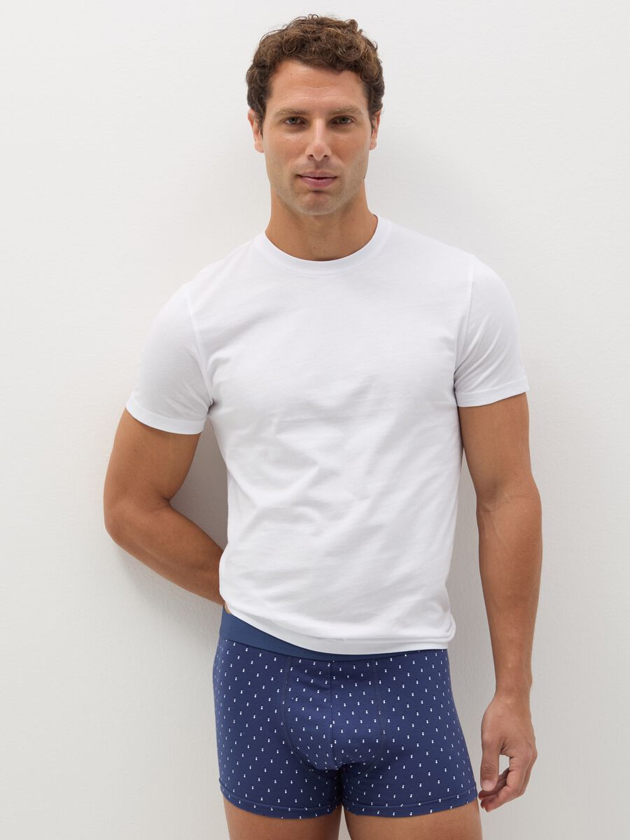 Three-pack boxer shorts with micro pattern_0