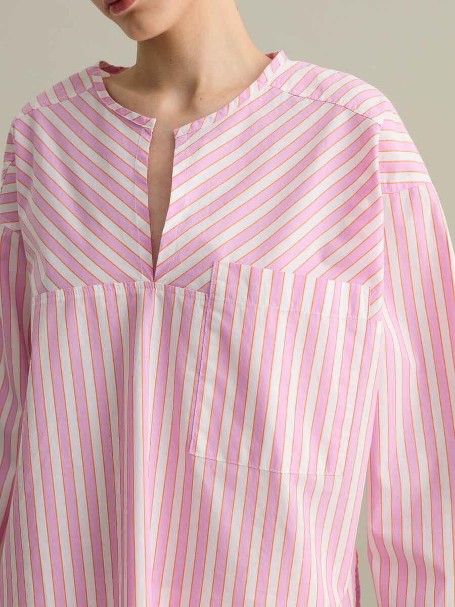 Striped blouse in poplin_2