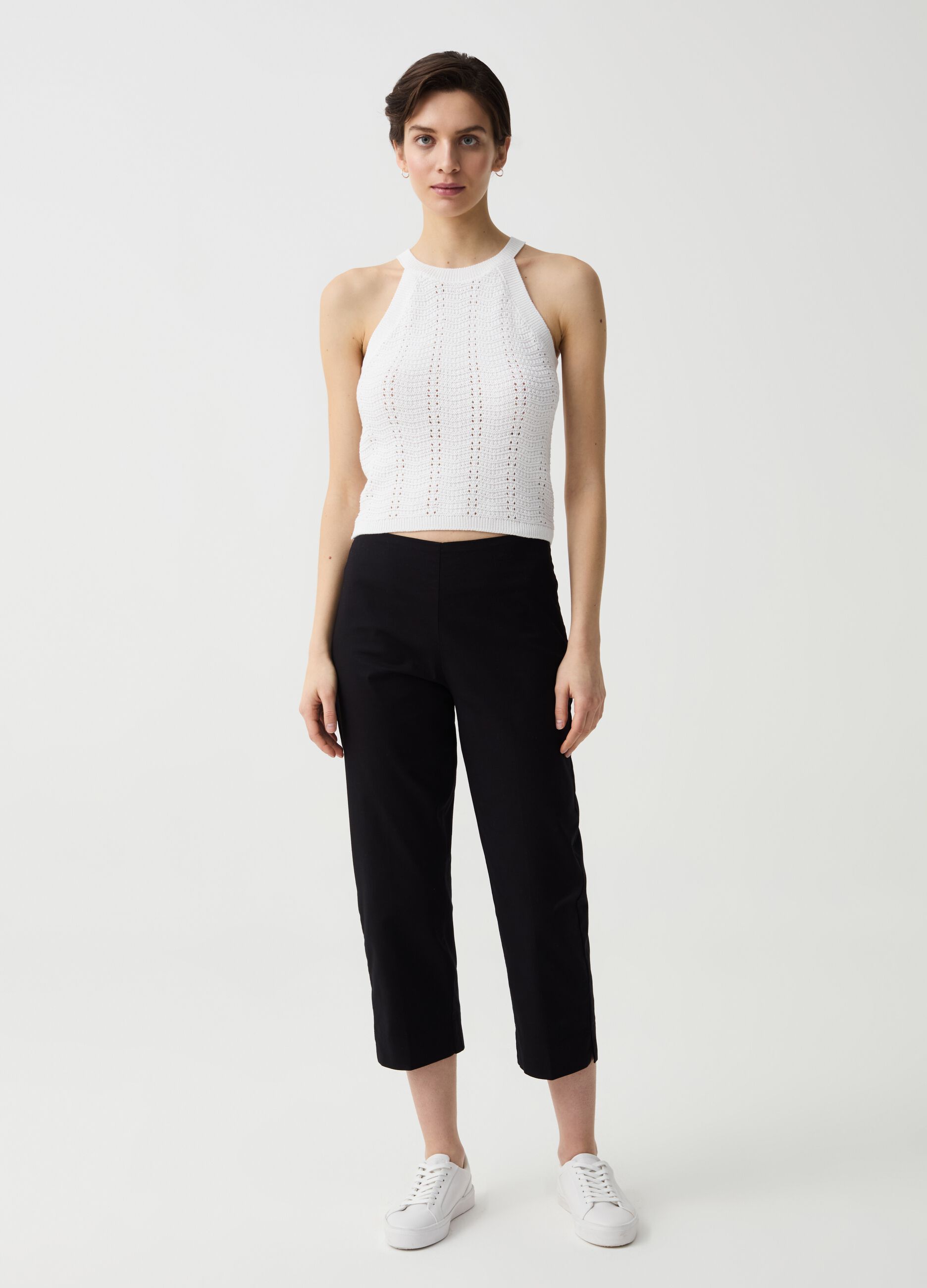Pantalone a sigaretta ankle fit