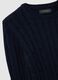 Blue pure cotton regular fit sweater_5