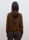 Maglia marrone in pura lana a girocollo over fit_3