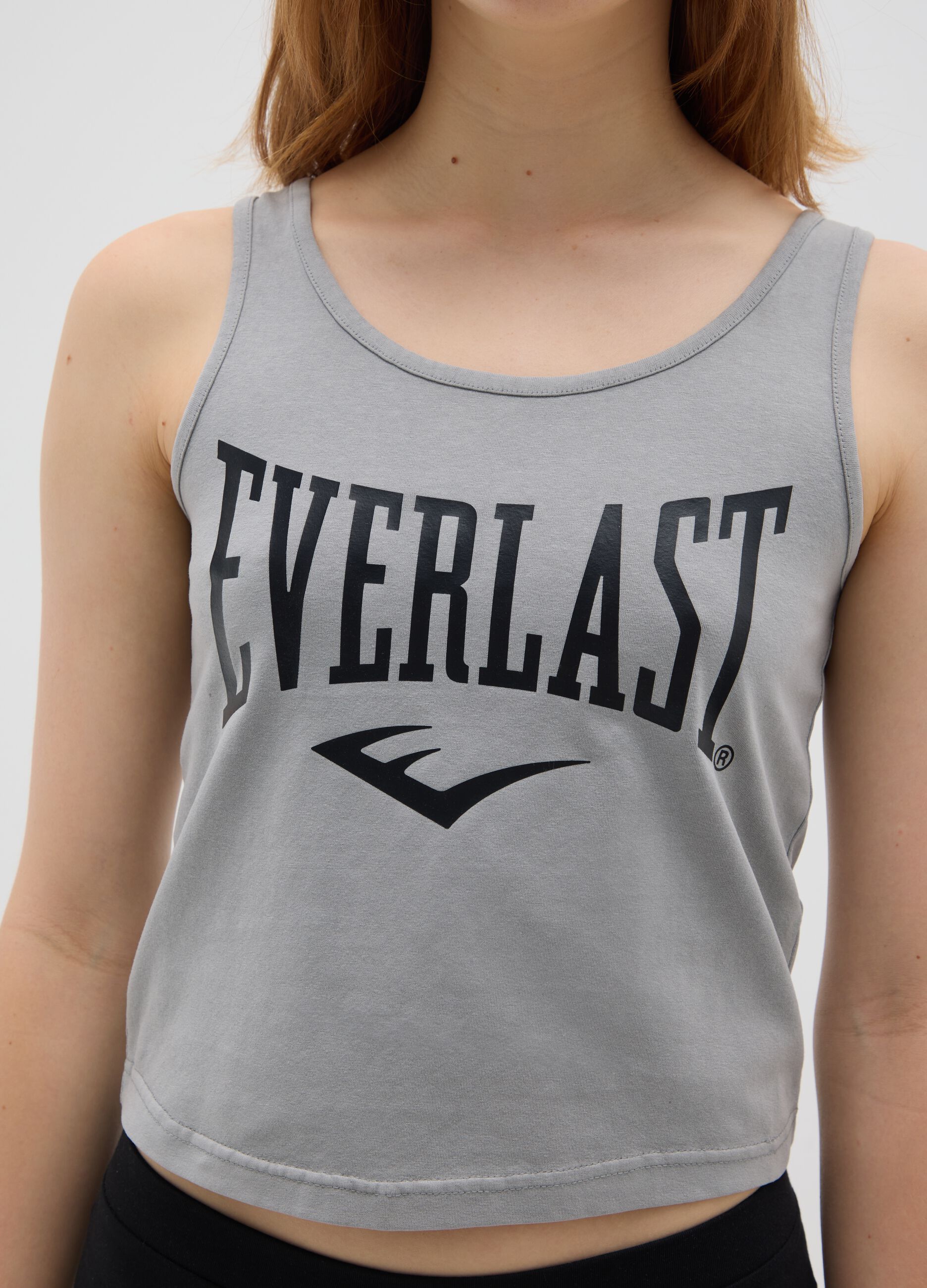 Grey Everlast Stretch Cotton Sports Tank