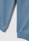 Blue regular fit children's trousers in pure cotton_3
