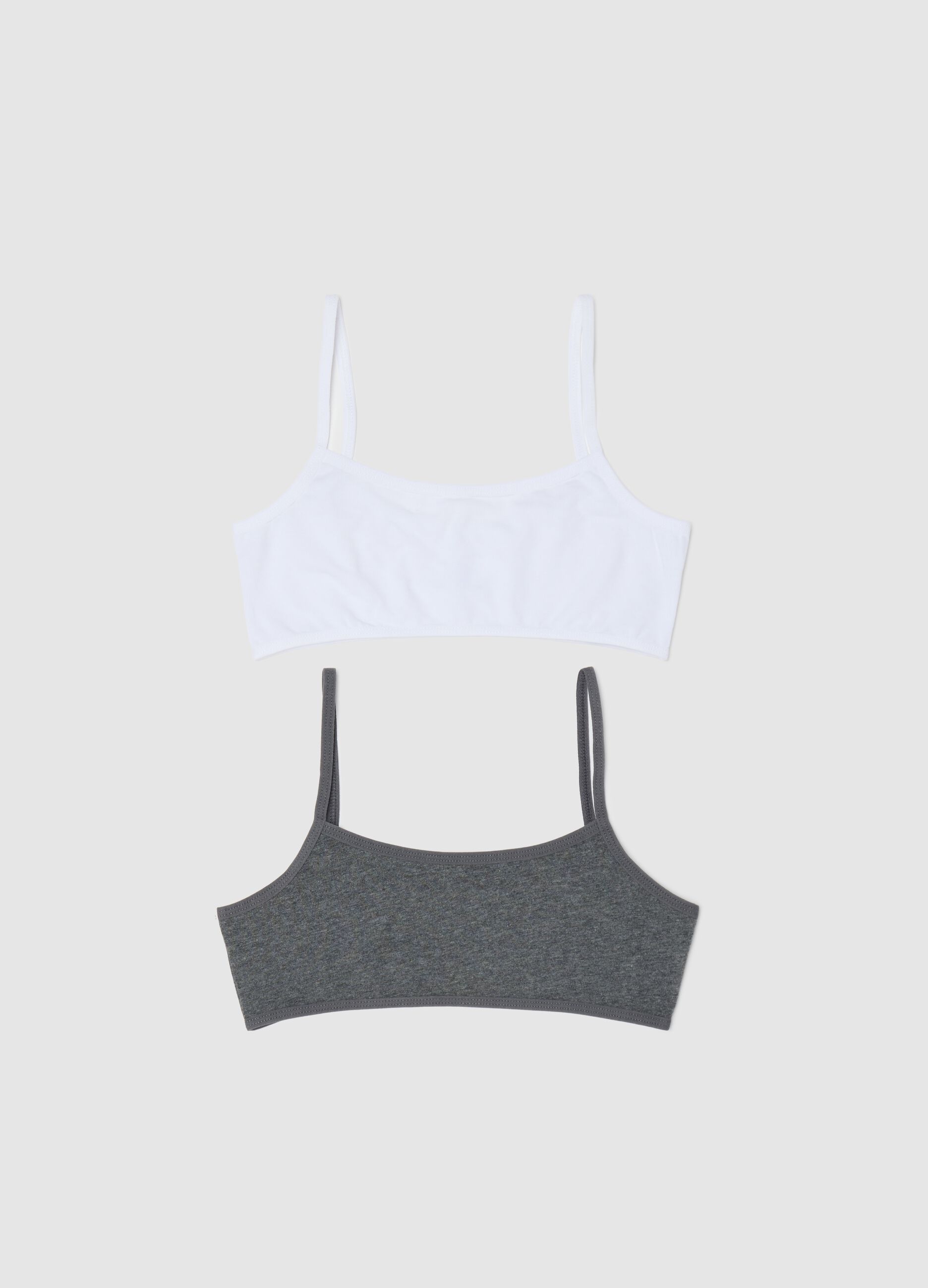 Two-pack stretch cotton under tops
