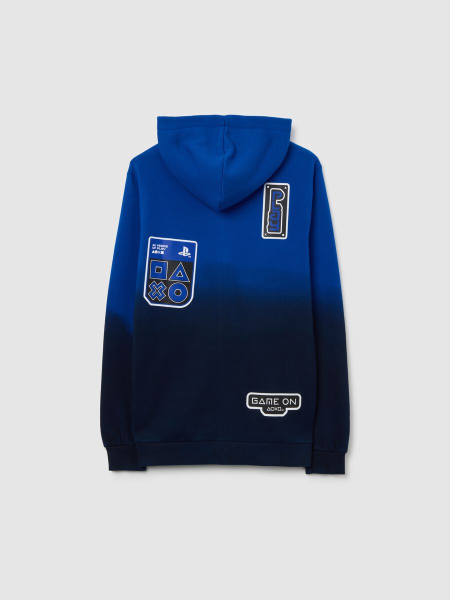 Children's blue cotton-blend hoodie in regular fit_1