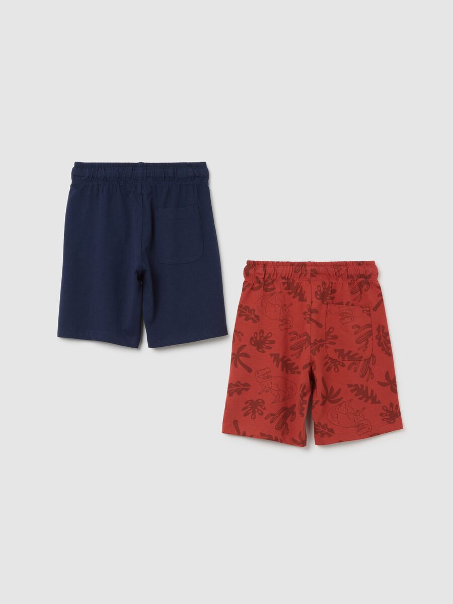 Children's pure cotton multicolour regular fit shorts set_1