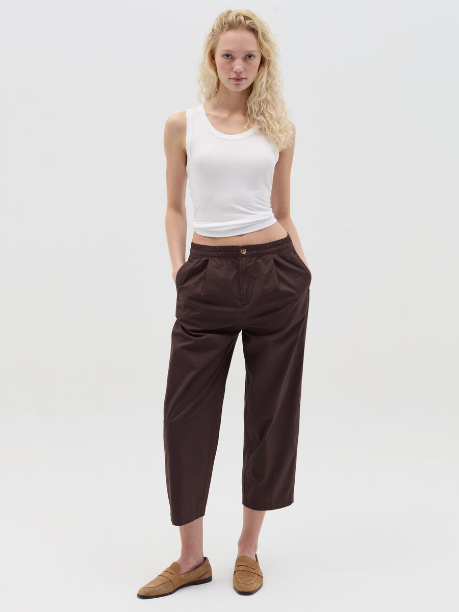 Tank top bianco basic in viscosa stretch_1