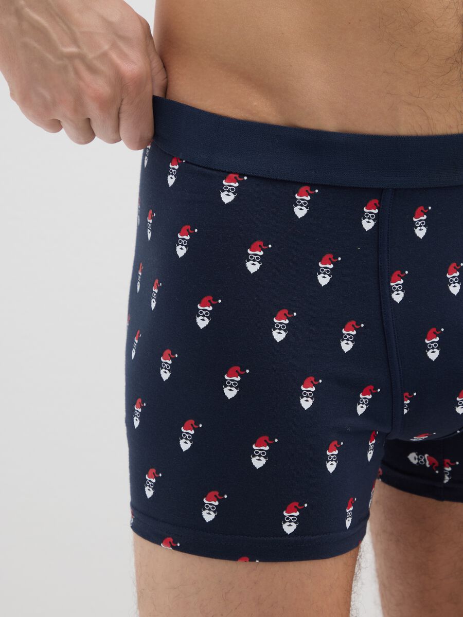 Multicolour stretch cotton regular fit boxer twin pack_3