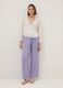 White V-neck pure viscose top regular fit_1