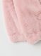 Pink regular fit girl's sweatshirt with zip and hood_2