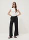White fitted cotton stretch vest_1